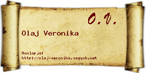 Olaj Veronika névjegykártya