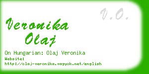 veronika olaj business card